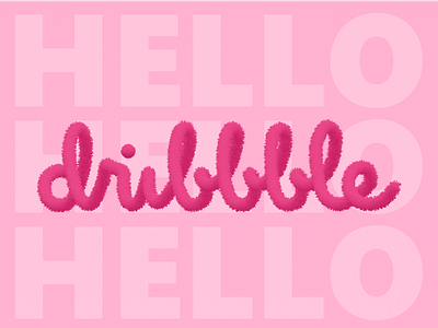 Hello Dribbble app design hello hellodribbble icon illustration illustrator logo typography ui ux