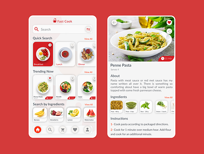 Cooking App app design cooking app dashboard design ecommerce app figma food app illustration skecth ui user experience user interface ux web