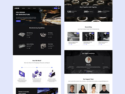 Online Manufacturing Platform Website Design