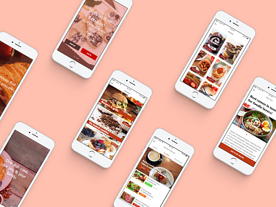 Food App Design app branding design illustration ios logo minimal typography ui ux web