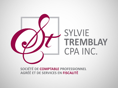 Logo Sylvie Tremblay cpa logo logo design