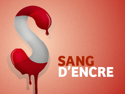 Sang D Encre blood illustration illustrator red sang