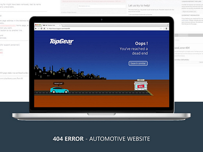 404 Error - BBC TopGear 404 bbc error topgear ux webpage