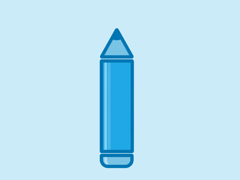 ✏️ Pencil - Royalty-Free GIF - Animated Sticker - Free PNG - Animated Icon