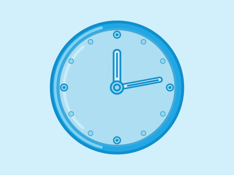Clock animated icon by Le Vo on Dribbble