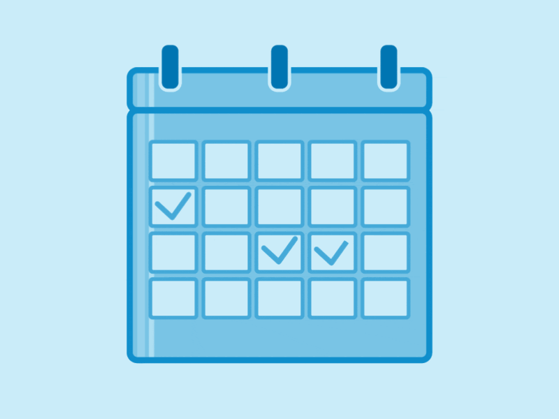 Calendar animated icon by Le Vo on Dribbble