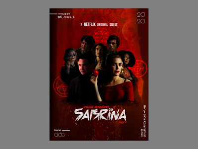 Chilling Adventures of Sabrina art design design inspiration designconcept fan art graphic graphic design graphicdesign minimal photoshop poster poster design