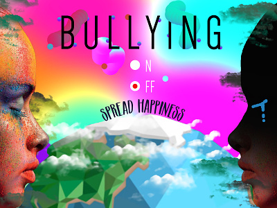 Anti-Bullying Graphic Poster art colours design flat graphic graphic design illustration minimal photoshop poster poster design