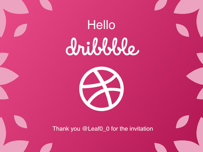 Hello Dribbble design illustration vector