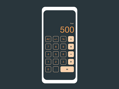 Calculator design ui vector