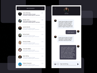 Direct Messaging dailyui design ui ux vector