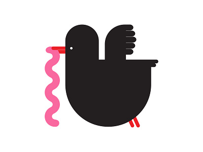 Early Bird WIP bird character illustration wip worm