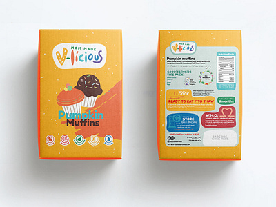 V-licious Muffins packaging adobe illustrator brand identity branding concept graphic design packaging