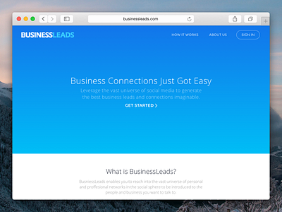 BusinessLeads.com business businessleads leads montserrat open sans redesign ui ui ux ux visual design web web web