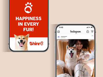Shinro Soc Med Phone Ad animated banner ad branding design phone phone app social media