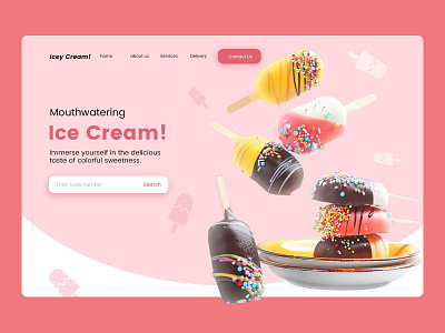 Icey Cream! Landing Page