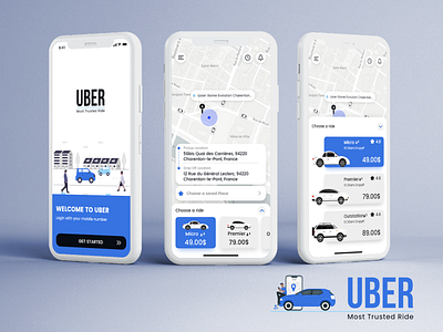Uber app redesign appdesign graphic design taxiapp uber ui uidesign ux