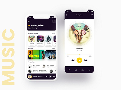 Music app app appdesign branding design graphic design illustration musicappdesign ui uidesign ux