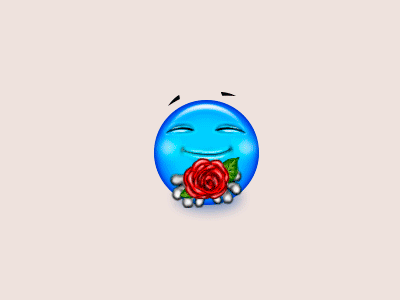 Rose 2d amoticon animation bulgaria emoji emoticons gift love rose smile