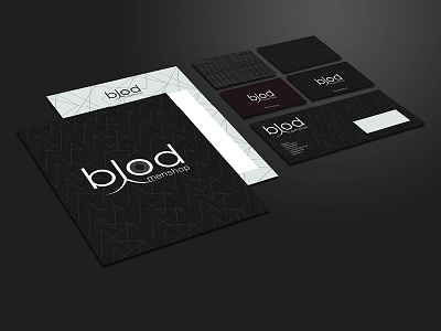 Branding blanks blod brand identity branding business cards envelopes graphic design men shop print design ukraine