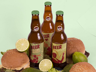 Branding beer bottles branding burgers graphic design leuven beer lime music print design ukraine vector graphics