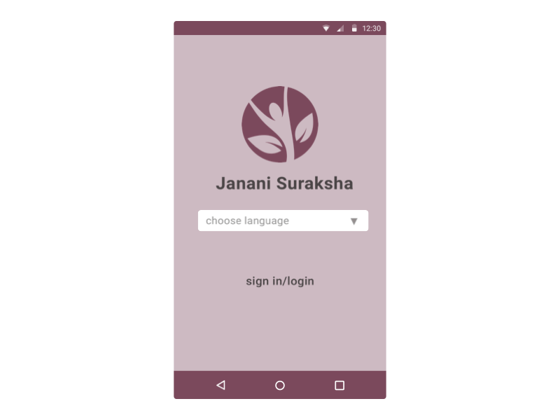 Janani Suraksha animation app design flat icon logo principle sketch ui ux