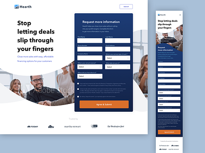 Landing page