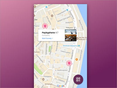 Final Dribbble android app clean geo google hotels icons interface location pink simple survey