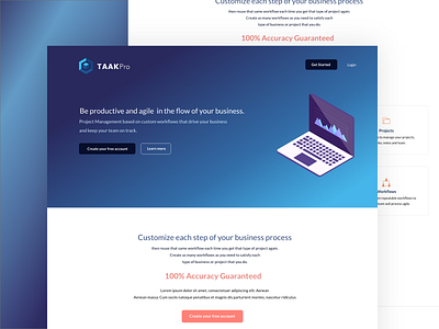 Landing Page blue brand identity concept design fonts gradient interface landing logo page startup ui ux