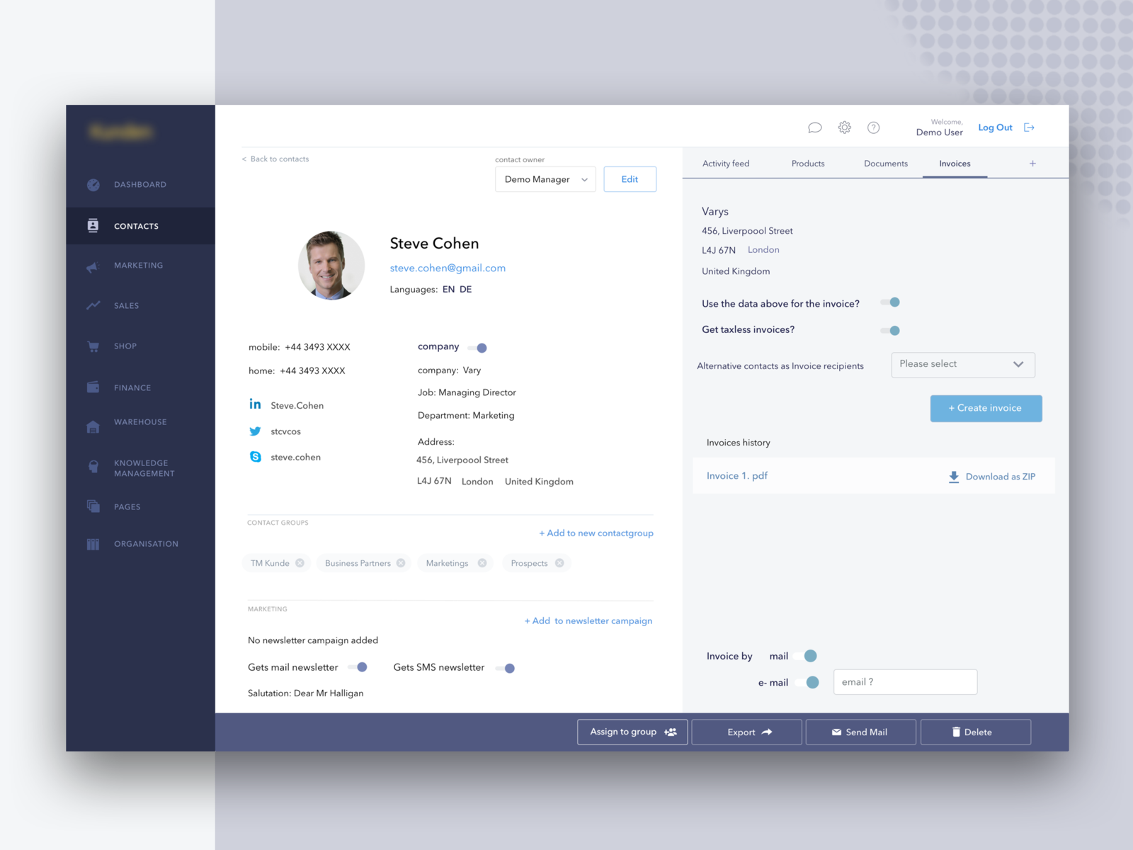 Redesigned CRM by Raza Akber on Dribbble