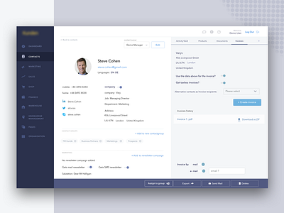 Redesigned CRM