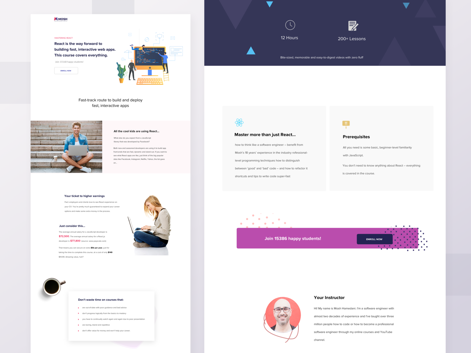 Landing Page by Raza Akber on Dribbble