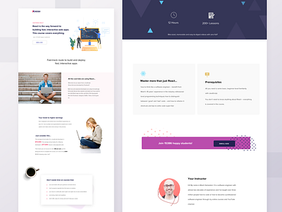 Landing Page adobe brand identity branding coding concept design illustration interface landing landing page landingpage layout sketch ui uiux ux website