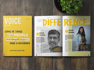 Publication Design: The Voice magazine publication design