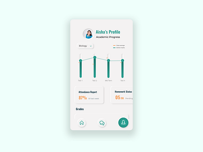 App UI: Student Profile