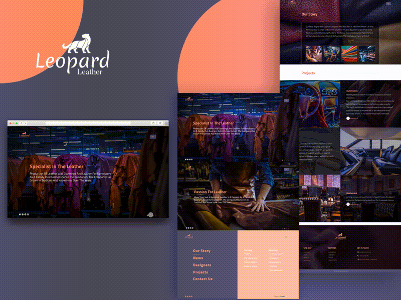 Leopard Leather design interface landing page leather ui uidesign user experience userinterface ux ux ui uxdesign uxui xd xd design xd ui kit