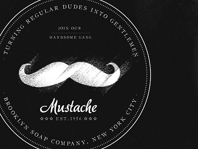 Mustaches: Turning regular dudes into gentlemen black and white brooklyn hipster logo logotype mustache