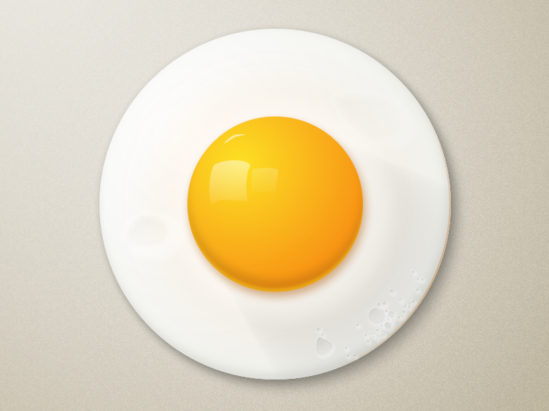 Fried Egg Icon by eiji.muroichi on Dribbble