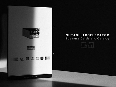 Nutash Accelerator, Business Cards and Catalog. branding design illustration lettering logo minimal type typography vector