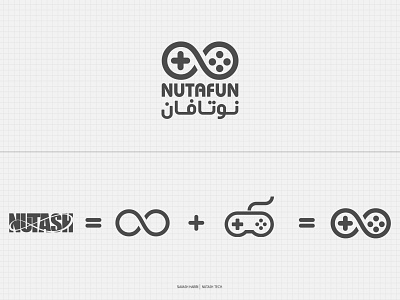 Nutafun Logo Design branding clean design icon illustration illustrator iran lettering logo minimal tehran type typography vector