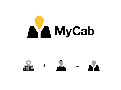 My Cab Car service brand identity car service logo