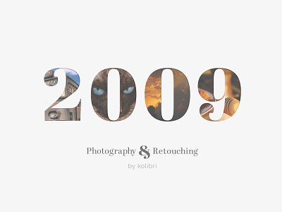2009 design photography retouching typography