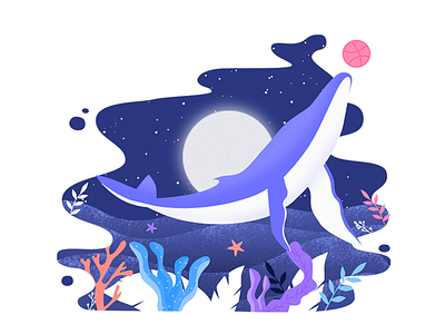 Blueocean design illustration