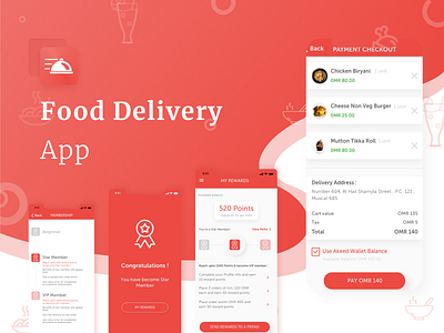 Food Delivery app by Parul Shrivastava on Dribbble