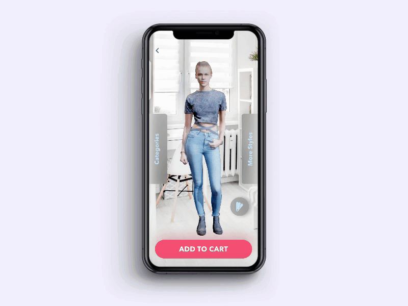 Daily UI challenge - Day 15-  AR Virtual Trial Room