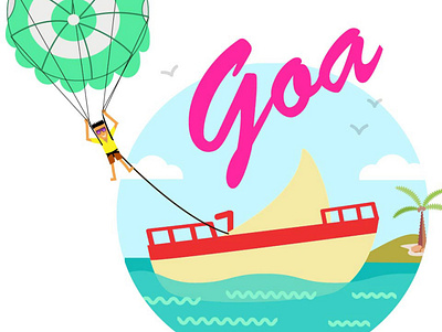 Goa Tourism adobeillustator digitalart gogoa illustration tourism