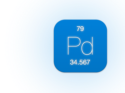 Personal Logo blue logo periodic table