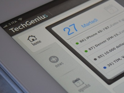 TechGenius app iPad home