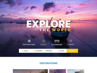 Travel Agency - Website design