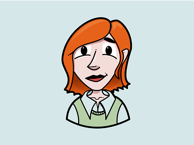 Redhead affinity designer illustration
